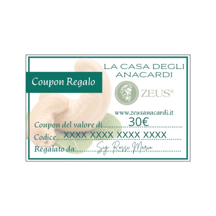 Coupon Buono Regalo 30€